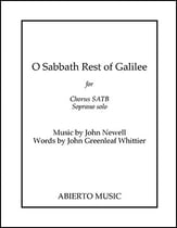 O Sabbath Rest of Galilee SATB choral sheet music cover